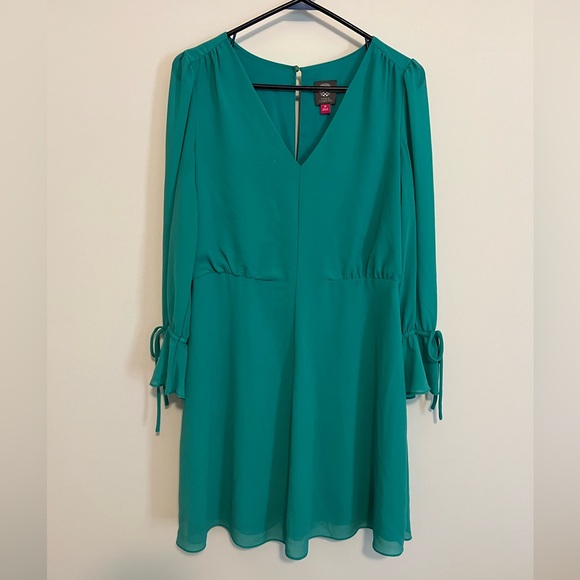 Vince Camuto Size 10 Turquoise Dress - Picture 1 of 9